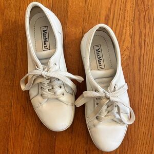 MaxMara White Leather Sneakers